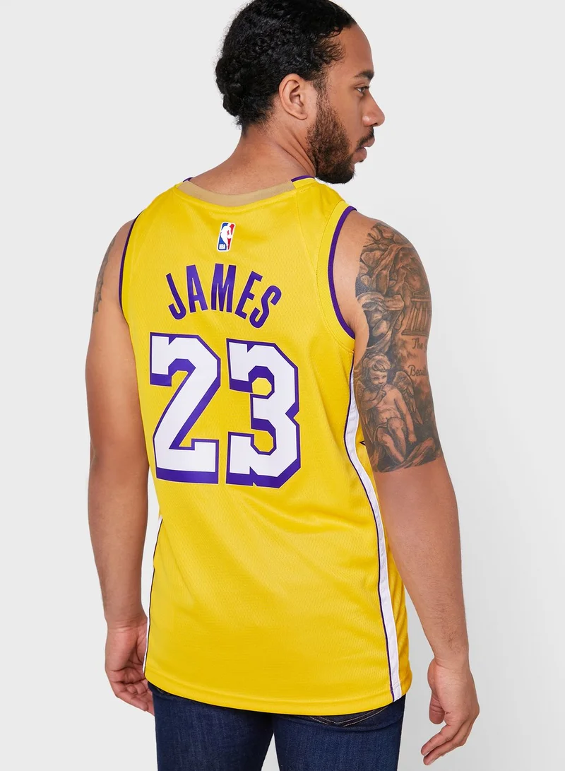 Nike Los Angeles Lakers Lebron James Swingman Jersey
