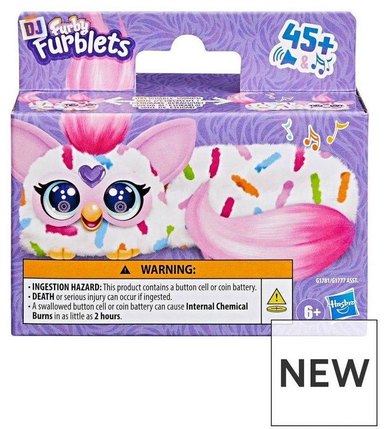 Furby فوربي دي جي فوربلتس بيري-كاب-كيك لعبة قماشية إلكترونية صغيرة - Image 1