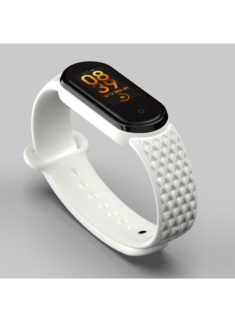 APEXEL Xiaomi Mi Band 5 and 6 Compatible Band (Embossed Pattern) 