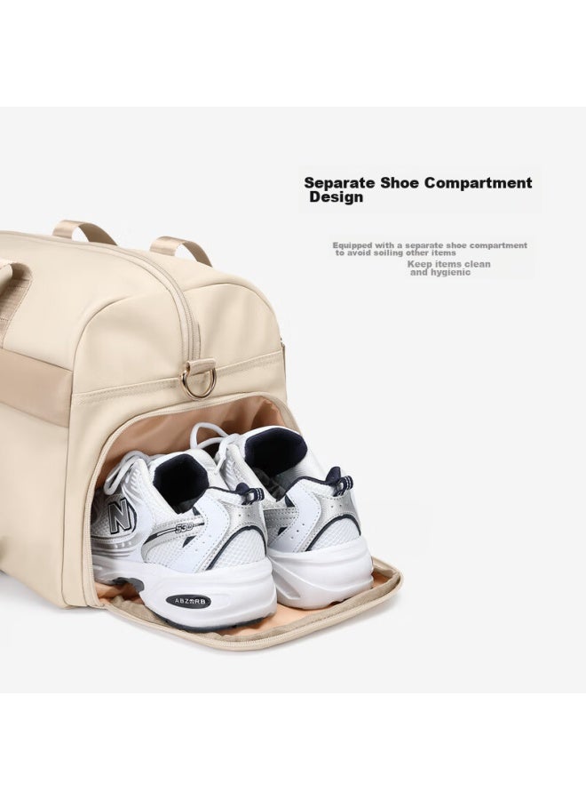 Golf Travel Bag, Sports Fitness Bag For Women, Dry And Wet Separation Handheld Luggage Bag, Business Trip Travel Shoulder Crossbody Bag, Shoe Compartment - Image 5