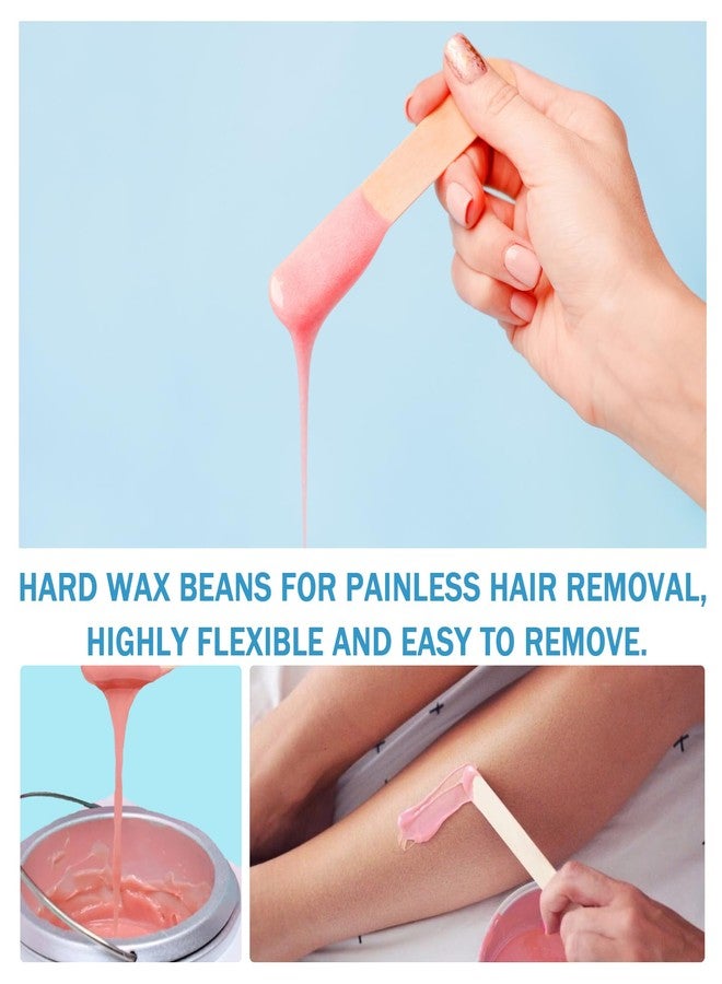 WENJLYJ 12PCS Hard Wax Beads for Hair Removal,Hair Removal Wax Beads for Face and body,At Home Waxing Bead with Sticks,Waxing Kit for All Skin Types - Image 3