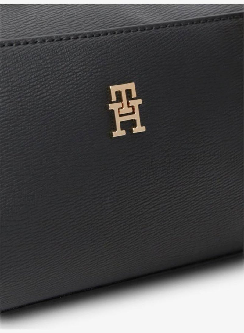 TOMMY HILFIGER Monogram Textured Shoulder Bag - Image 4