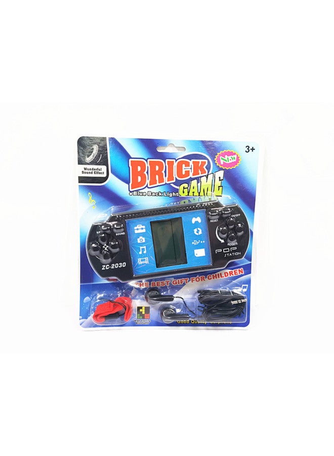 Hancheng Electronic Toy Direct Sales Tetris Game Machine Handheld Game Machine With Earplugs Light Rope-Color:Black  - Image 1