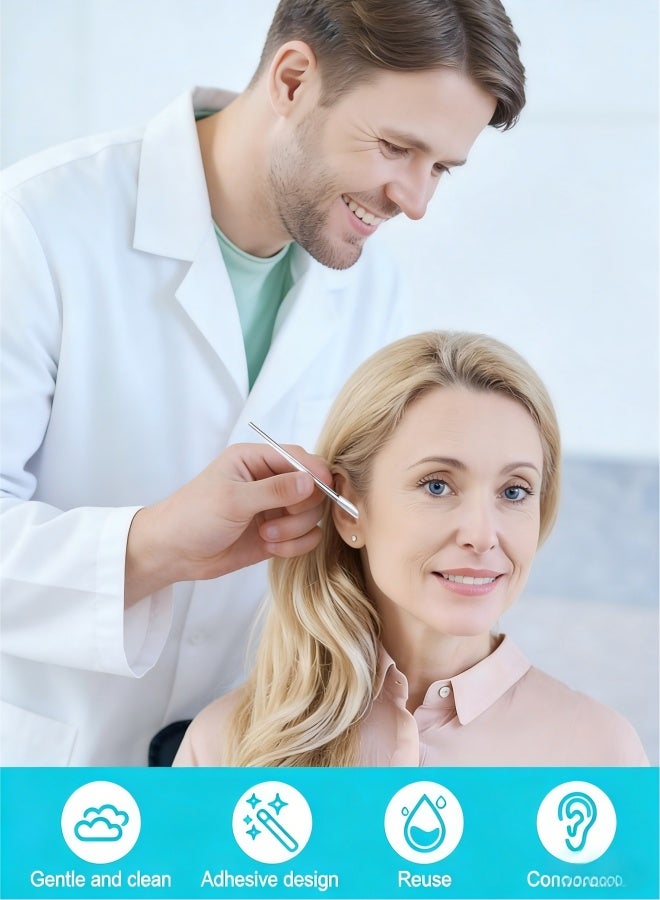 Ear Wax Stick 24 Pcs 2025 New Reusable Sticky Soft Head Ear Swabs, Adhesive Ear Wax Removal Tools, Ear Cleaning Tools Ear Curette for Kids & Adults (Large) - Image 2