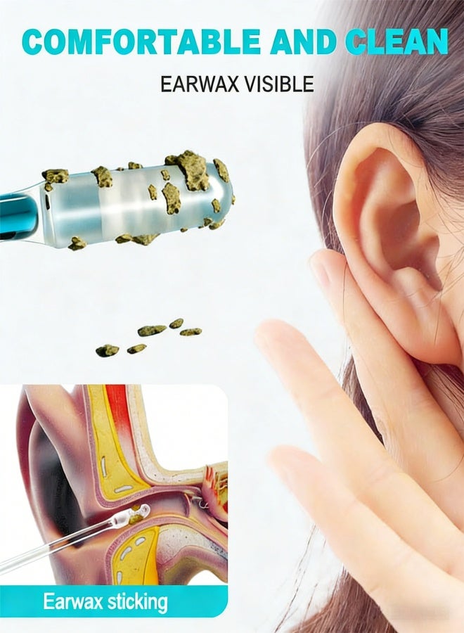 Ear Wax Stick 24 Pcs 2025 New Reusable Sticky Soft Head Ear Swabs, Adhesive Ear Wax Removal Tools, Ear Cleaning Tools Ear Curette for Kids & Adults (Large) - Image 3