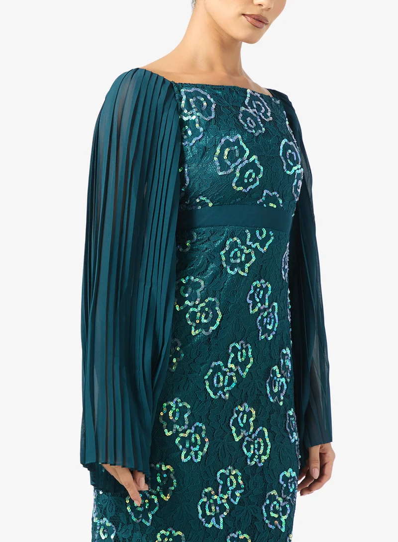 فروك اند فرل Mesh Detailed Embellished Dress