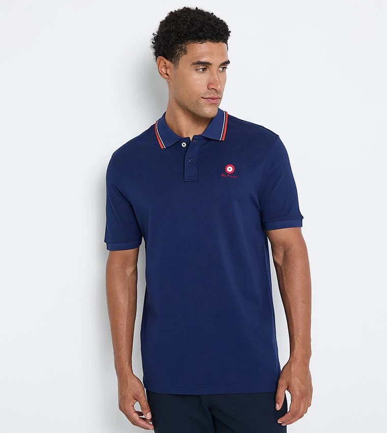 بين شيرمان Ben Sherman Men's Short Sleeve Solid Polo Tees