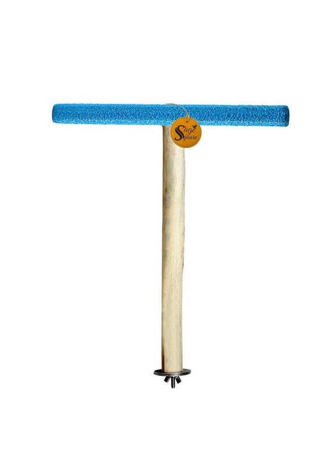 سايج سكوير مجثم رملي للطيور والتدريب مصنوع من الخشب الطبيعي وآمن للطيور (الطيور الصغيرة) - Image 3