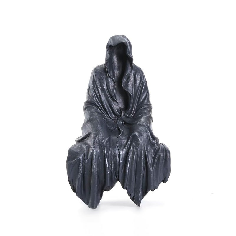 Joogour Tabletop Gothic Decor Mysterious Grim Reaper Statue - Gothic Spooky Decor for Garden or Bookshelf - 5.9 inch Resin Figurine - Goth Bookshelf Decor. - Image 1