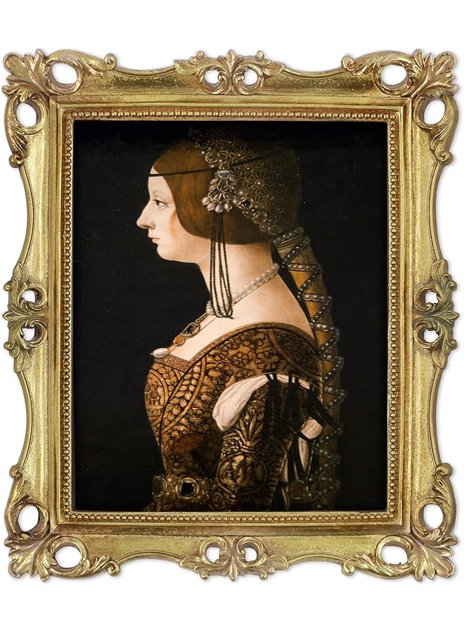 The Bros 8x10 Picture Frame Antique Frame 8x10 Vintage Photo Frames 10 x 8 in Gold, Wall and Tabletop Picture Frames - Image 1