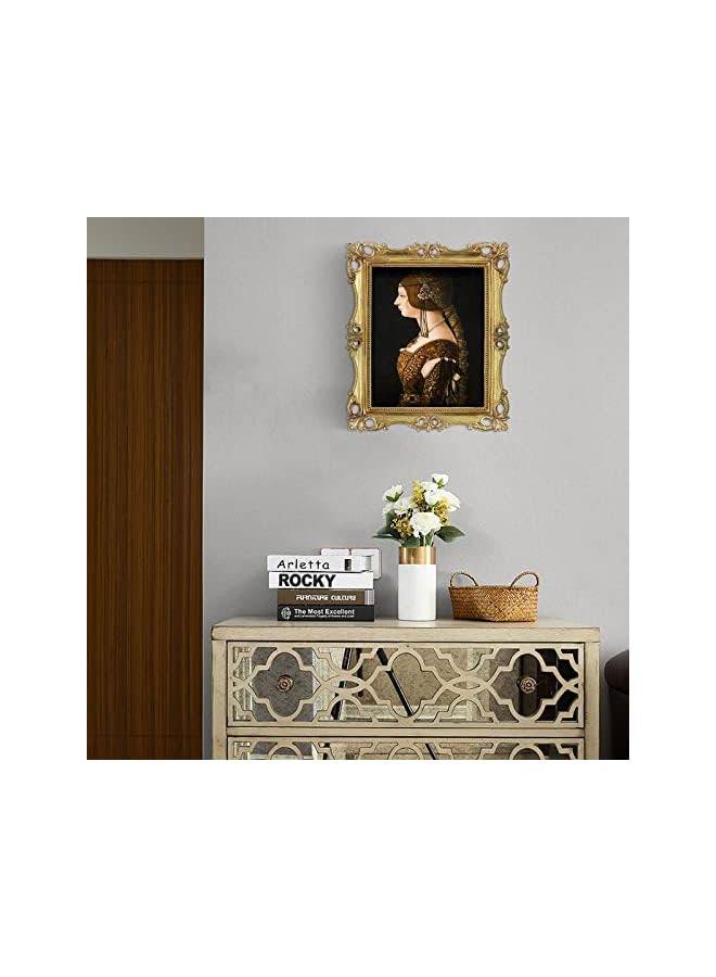 The Bros 8x10 Picture Frame Antique Frame 8x10 Vintage Photo Frames 10 x 8 in Gold, Wall and Tabletop Picture Frames - Image 5