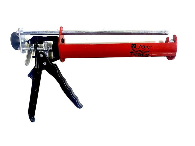 Jon Bhandari Tools Heavy Duty Double Barrel Caulking Gun – Dual Steel Silicone Sealant Applicator for 310ml & 400ml Cartridges | Ideal for Construction, Automotive, Manufacturing, DIY - Image 2