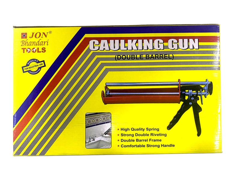 Jon Bhandari Tools Heavy Duty Double Barrel Caulking Gun – Dual Steel Silicone Sealant Applicator for 310ml & 400ml Cartridges | Ideal for Construction, Automotive, Manufacturing, DIY - Image 5