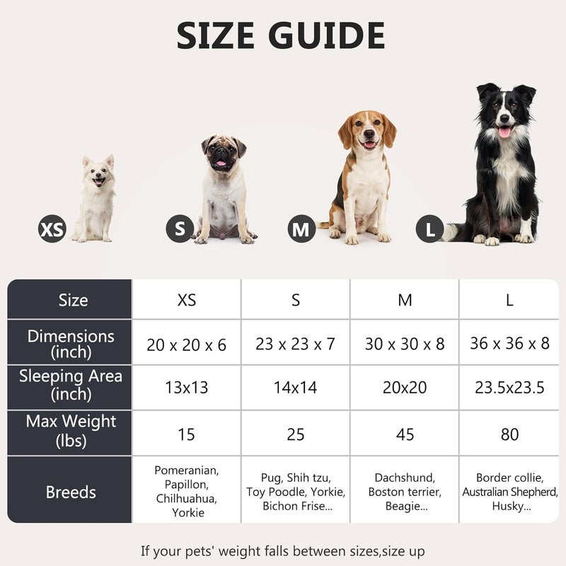 MIXJOY Orthopedic Dog Bed Comfortable Donut Cuddler Round Dog Bed Ultra Soft Washable Dog and Cat Cushion Bed (23''x23'') (Brown) - Image 5