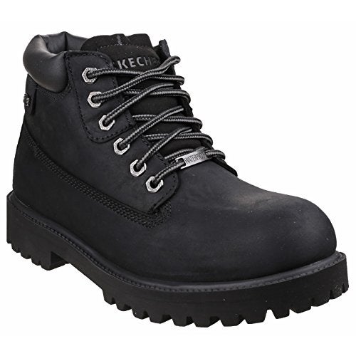 Skechers Men's Sergeants Verdict Chukka Boot,Black Waterproof Oiled Smooth Leather,12 M US - Image 4