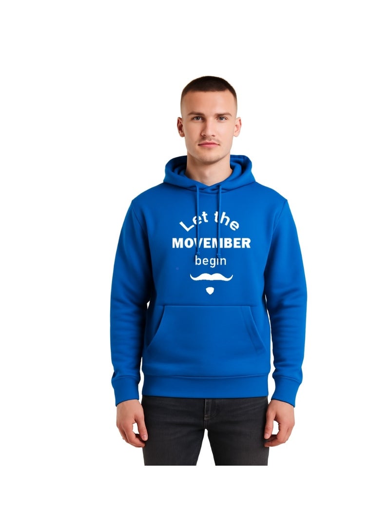 PRINTSHOP4ME Movember Unisex Hoodies For Men And Women–Soft Cotton Pullover Hoodie With Drawstring–Comfortable Long Sleeve–Ideal For Movember Awareness - Image 1