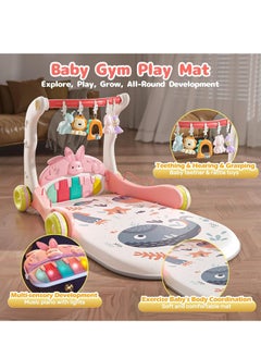 3 in 1 Baby Play Mat Gym, Kick and Play Piano Gym with Music Light, Activity Tummy Time Play mat with 5 Learning Sensory Toys, Infant Gifts for Newborn Baby Toddler 0-14 Months - pzsku/ZF2AF3308888B6DA9F607Z/45/_/1733205636/20bd597c-1bcd-421b-bbe7-4b26debe78b0