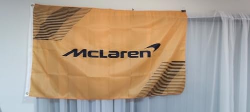 FOMSTOREG Formula One F1 McLaren Flag Banner 3x5 Feet - Premium Car Fan Merch with Brass Grommets - Ideal for Outdoor Sports Enthusiasts - Image 2