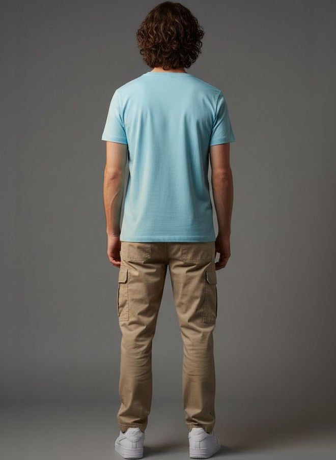 OUTLAWS Men's 3 Pack Bio Finish V-Neck T-Shirts - Solid Cotton Casual Wear - Image 5