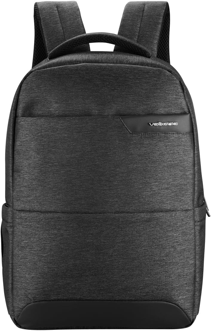 Relish Backpack for Laptop Tablet up to 16” Inches, Classic,100 polyester light weight high-quality, Water-Resistant Travel Backpacks, Fashion Slim Durable, Black