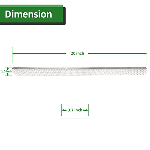RVGUARD RV Flying Insect Screen for RV Refrigerator Vents Protects from Insects 20” x 1-1/2” Stainless Steel Mesh with Installation Tool and Silicone Rubber (3 Pack) - Image 2