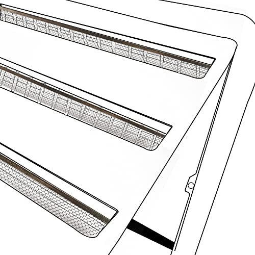 RVGUARD RV Flying Insect Screen for RV Refrigerator Vents Protects from Insects 20” x 1-1/2” Stainless Steel Mesh with Installation Tool and Silicone Rubber (3 Pack) - Image 4