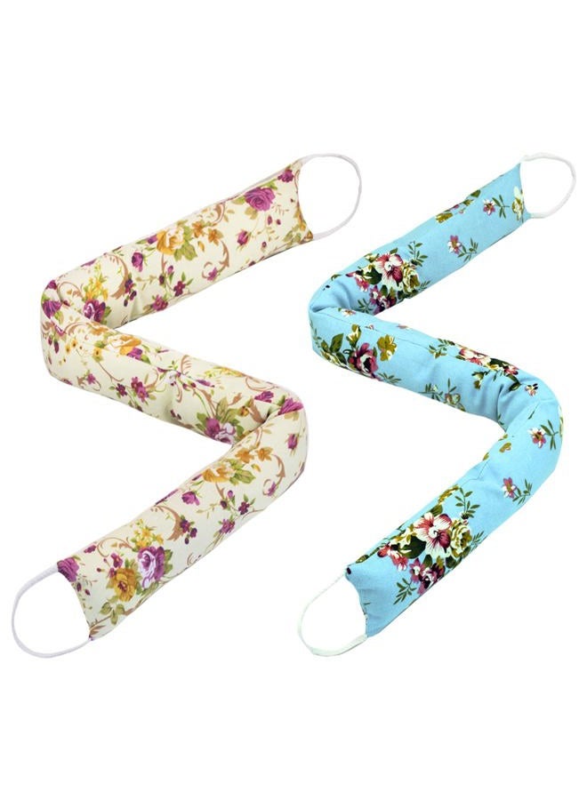 CERAYOU 2 Pack 36 Inch Under Door Blocker Door Draft Stopper, Bottom Blocker Weighted Gap Filler Saving Energy Sound Air Noise Light Stopper Canvas Cotton Cartoon Print 2.2Lb - Image 1
