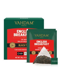 VAHDAM English Breakfast Tea 15 Teabags (30g)  - Image 2