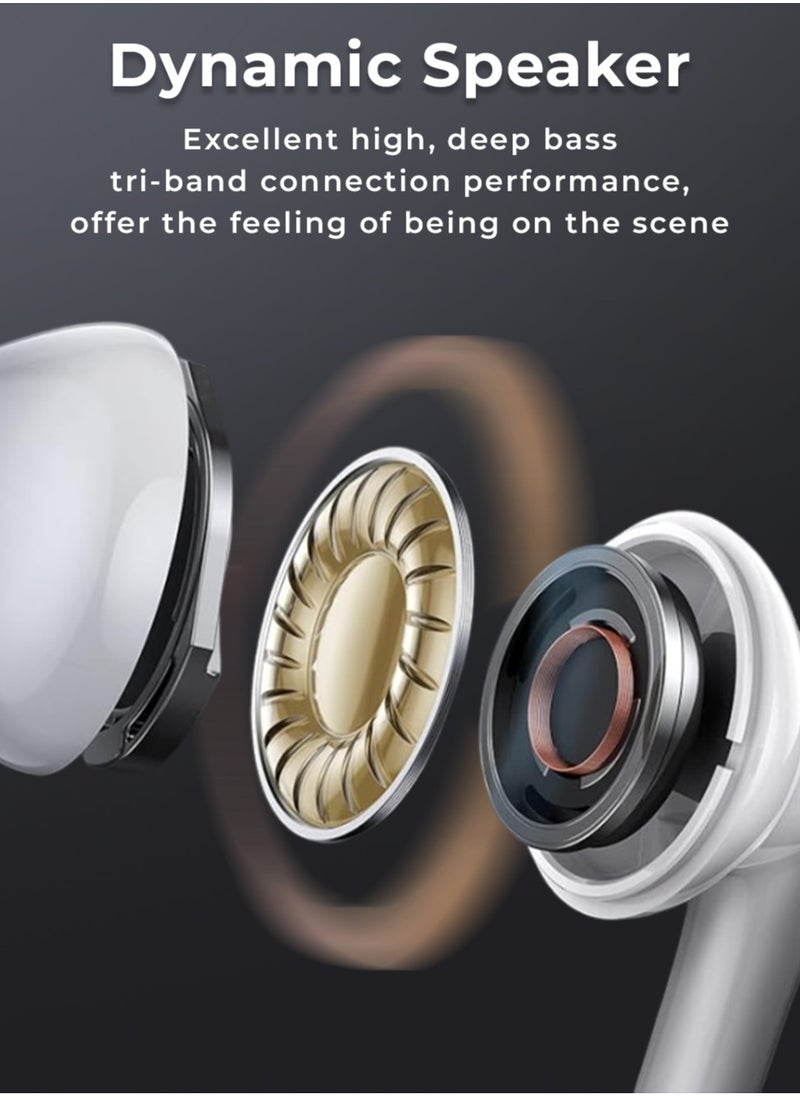 glassology - Wired Type-C In-Ear Earphones with Hi-Fi Stereo Sound and Thumping Bass, Featuring Premium Piston Design, White - Image 1