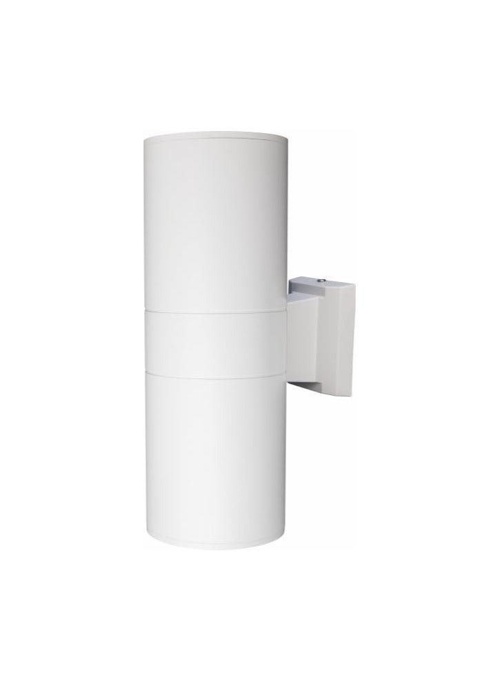 Modern Outdoor Wall Light, Up and Down Cylinder Wall Lamp, Waterproof Exterior Sconce for Garden, Patio, Porch, and Balcony - White - Image 1