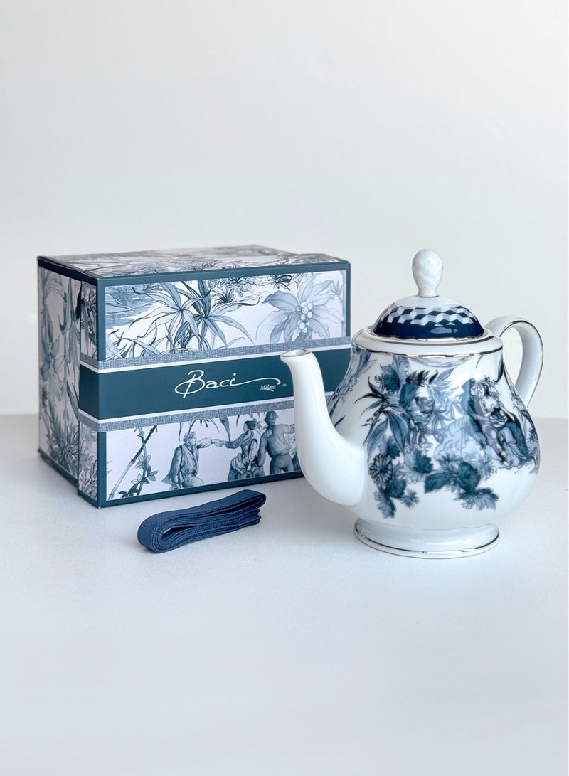 Baci milano Teapot Porcelain in a gift box, Baci Milano Versailles - Image 5
