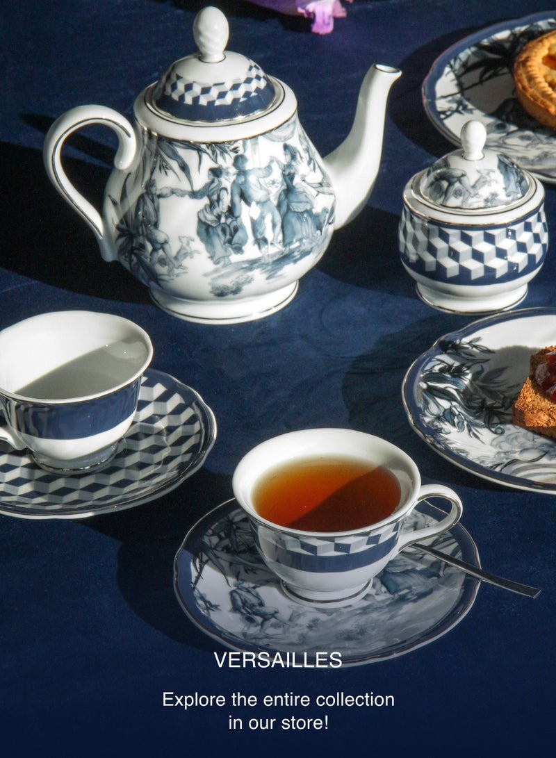 Baci milano Teapot Porcelain in a gift box, Baci Milano Versailles - Image 3