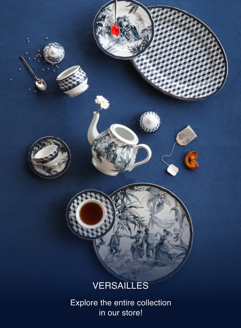 Baci milano Teapot Porcelain in a gift box, Baci Milano Versailles - Image 4