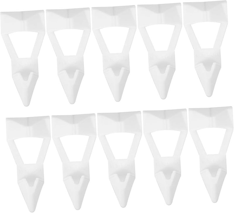 Angoily 10pcs Floating Shelf Bracket Support for Wardrobe Closet Board Easy Installation - Image 1