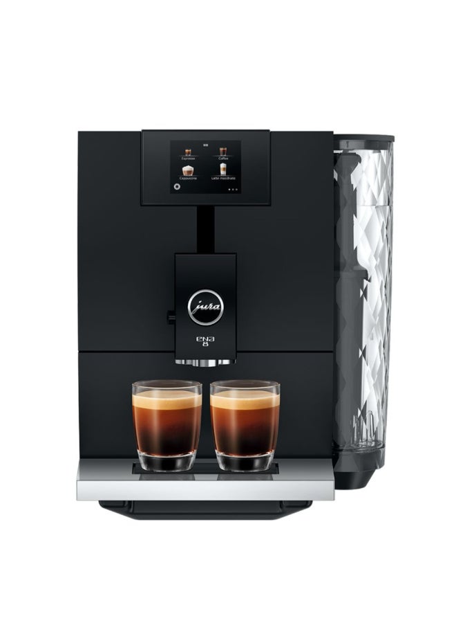 جورا ENA8 ماكينة تحضير القهوة مع تقنية عالية الجودة وخاصية لونغو بلمسة واحدة 1450 واط أسود ميتروبوليتان 32.3 x 27.1 x 44.5 سم JUR-ENA8-BLK - Image 1