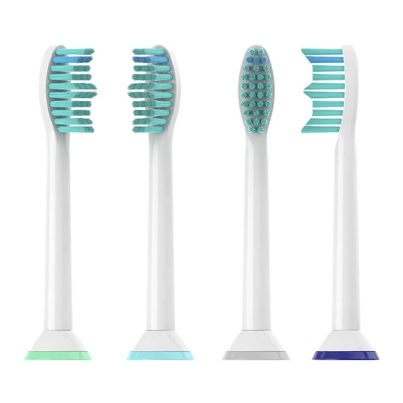 M'AYCREATE ® 4Pcs Toothbrush Replacement Heads for Philips Sonicare Soft Dupont Bristles Electric Toothbrush Replacement Suitable for Philips Sonicare - Image 1