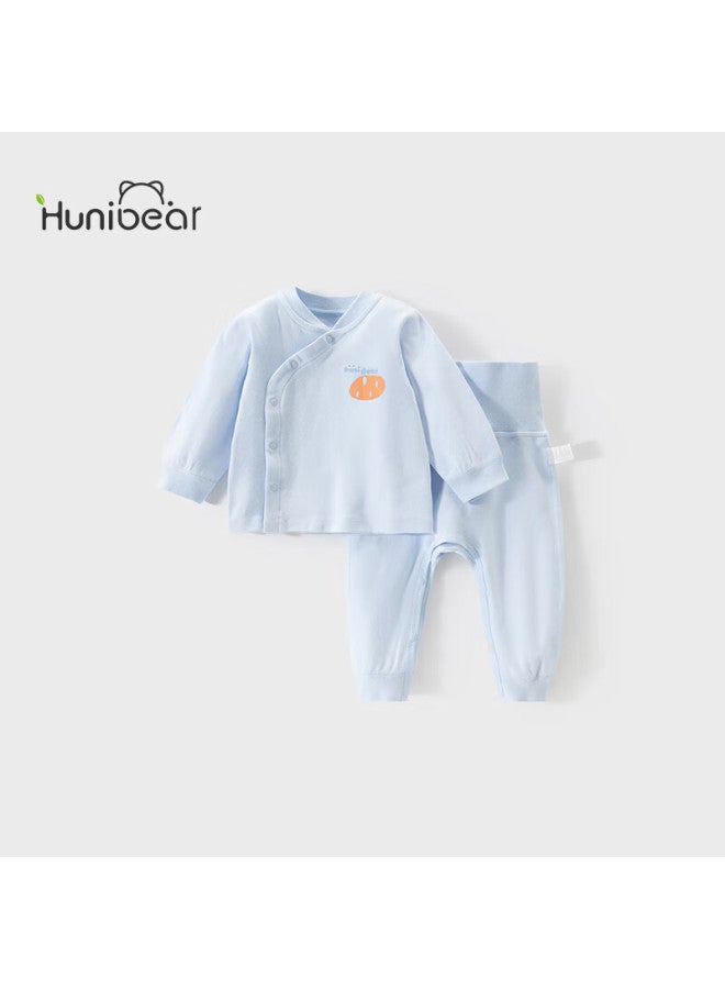 Huanxixiaoxiong Baby Spring And Autumn Underwear Set Long Sleeve Top And Pants High Waist Belly Protection Clothing