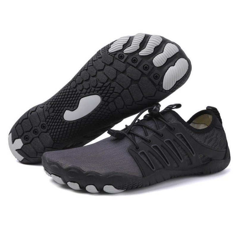 Generic Cross-border Outdoor Tracing Shoes Mens and Womens Wading Shoes Five-finger Beach Swimming Shoes Fitness Yoga Sports Hiking Shoes A-818 black