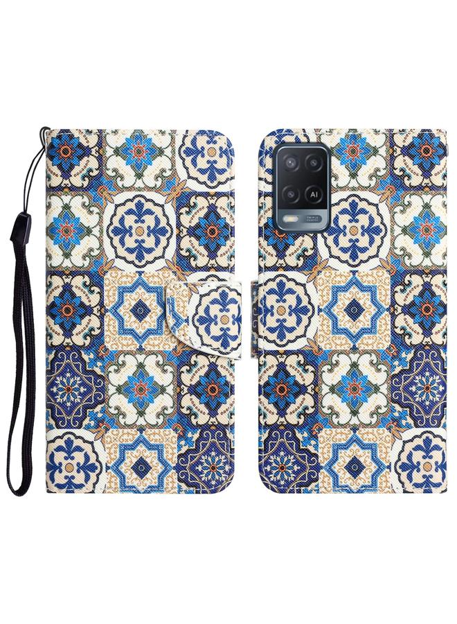 S-TOP Case For OPPO A16 Colored Drawing Leather Phone Case - Image 1