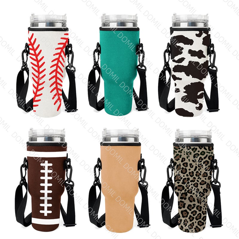 New 40Oz Thermos Cup Cover Outdoor Sports Portable Cup Diving Material Crossover Bottle Cover Portable Cup Insulation Cover - Image 2
