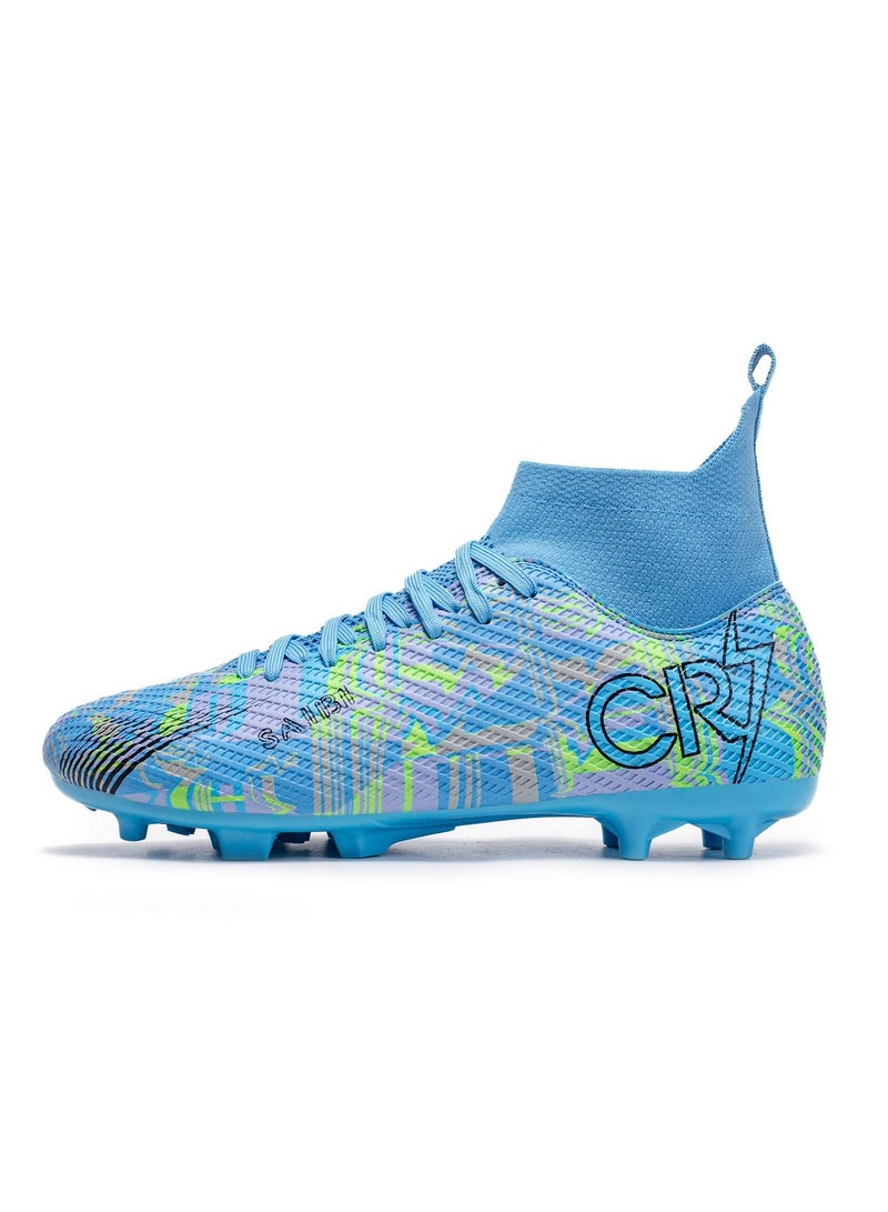 WHITE GAINS Soccer Shoes For Men and Women,Professional high Low Top Breathable Training Football Shoes,Unisex Indoor Outdoor Sneakers  - Image 1
