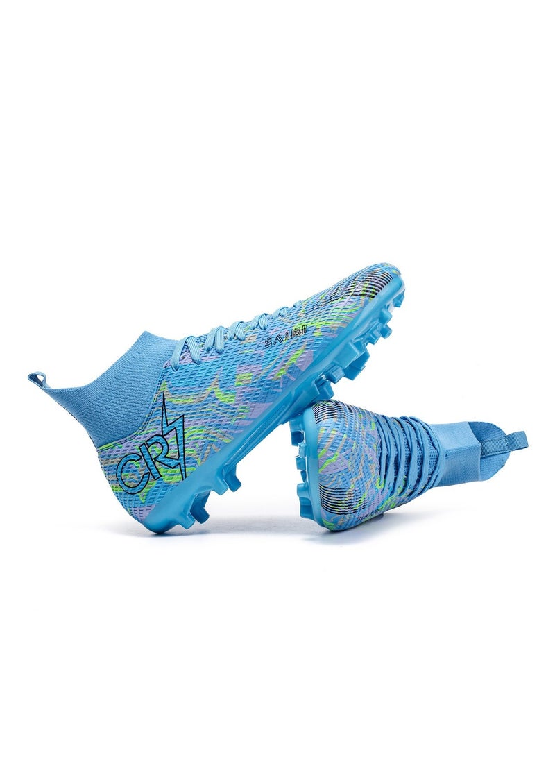 WHITE GAINS Soccer Shoes For Men and Women,Professional high Low Top Breathable Training Football Shoes,Unisex Indoor Outdoor Sneakers  - Image 5