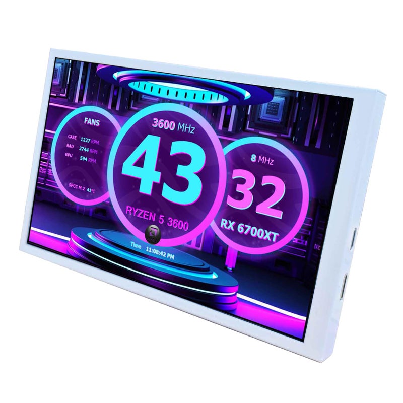 VSDISPLAY 8 Inch Mini LCD Monitor IPS 1280x800 Small Portable Monitor with Interfacefor DIY Secondary DisplayPC Case Internal Screen