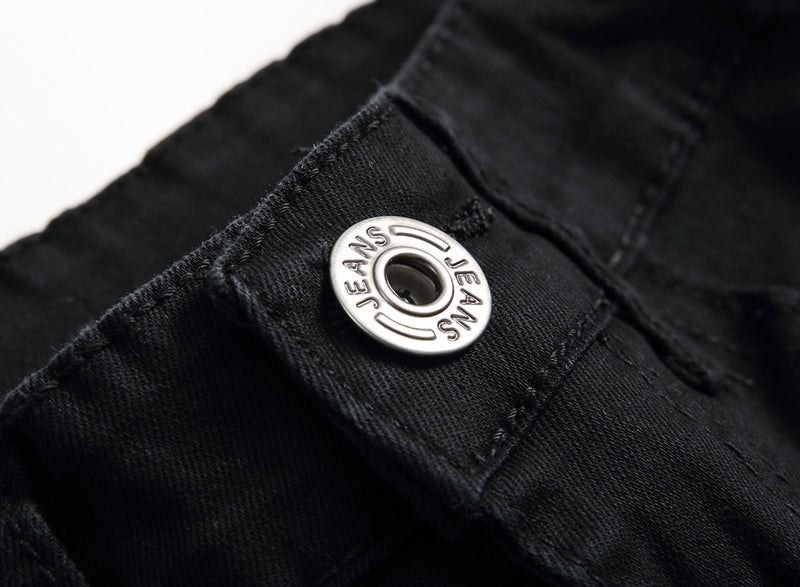 FREDD MARSHALL Boys Black Skinny Fit Ripped Destroyed Distressed Stretch Slim Jeans Pants 16 Slim - Image 5