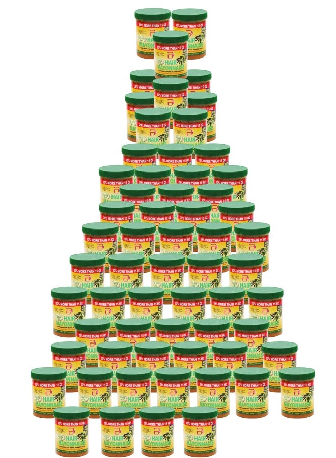 PYRON 62 Pieces Hair Mayonnaise Treatment for Weak & Damaged Hair with Olive Oil 500grams - Image 1
