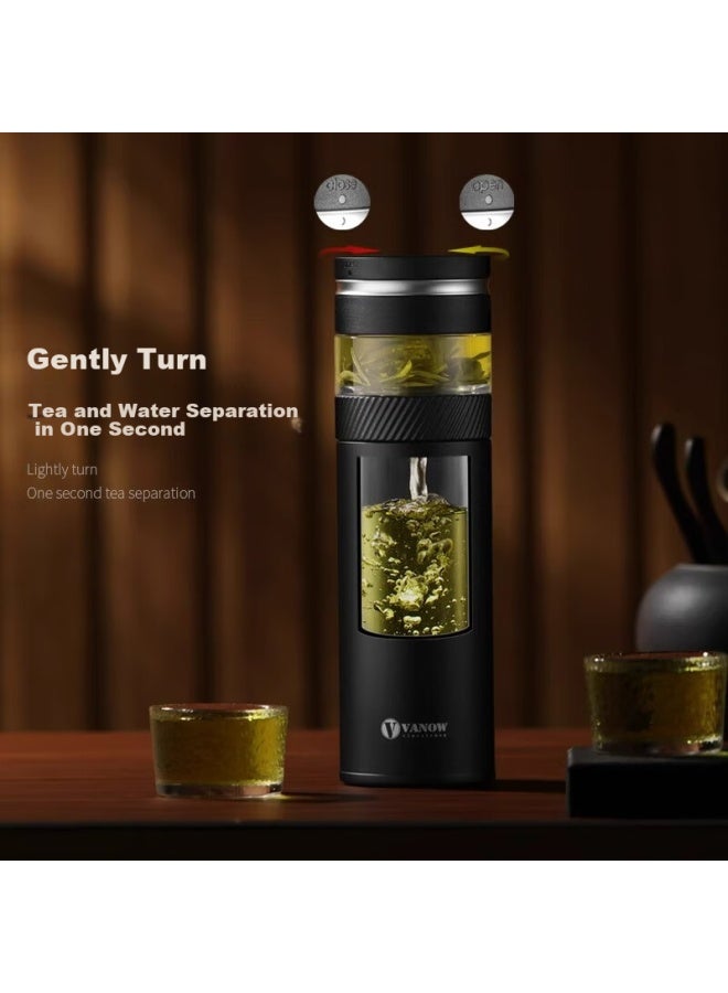 Vanow Insulated Mug With Tea Infuser, Portable Filter Travel Cup For Men, High-End Customized Water Bottle, Father'S Day Gift - Image 1