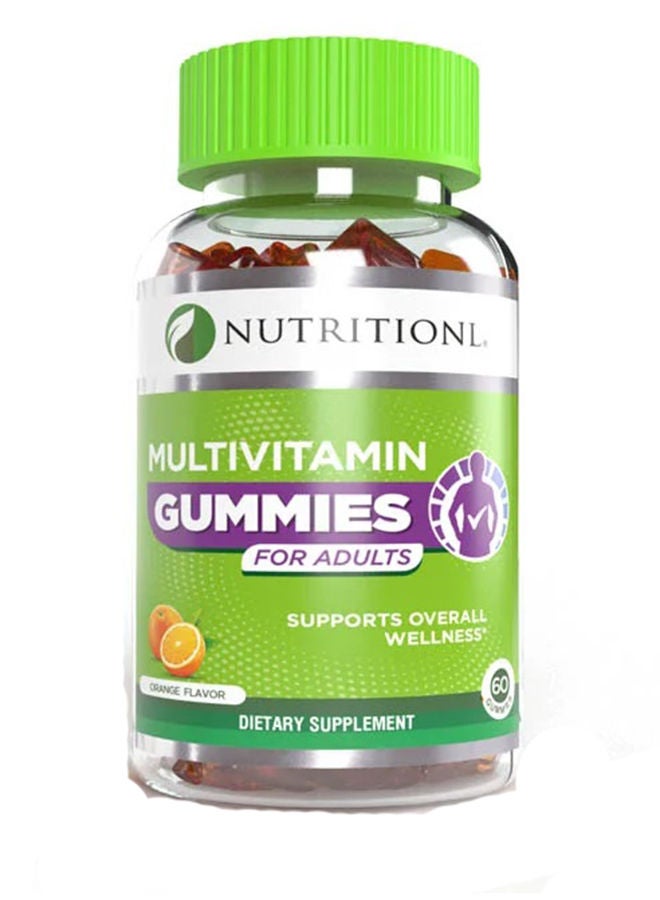 أقراص مضغ متعددة الفيتامينات للبالغين 60 إس