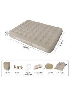 YQbest Inflatable Mattress with Electric Pump One Click Automatic Quick Inflation Deflation Air Mattress Comfortable Water-resistance 2 Person for Home Guests Travel Camping Hiking Portable Air Bed  - Image 2