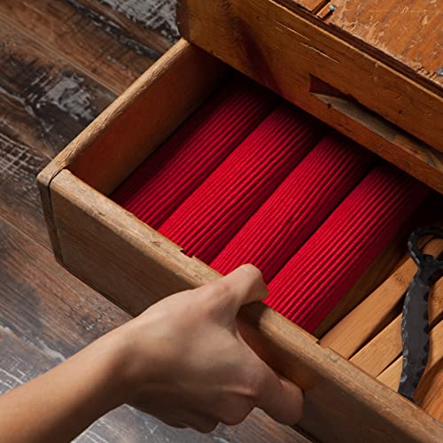 Now Designs Spectrum Placemats Ribbed Cotton, Chili Red, 19x13 inches (901495aa), Large, Set of 4 - Image 4