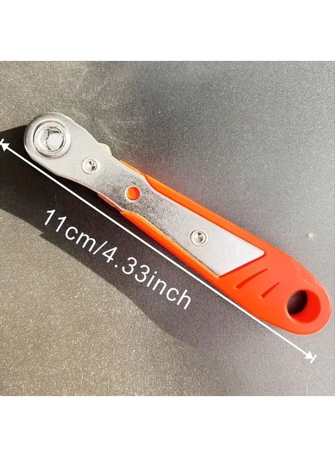 11 قطعة مجموعة وجع أورانج ذو مقبض دوار مع رؤوس مفك 36 سن من الفولاذ للأماكن الضيقة - Image 3